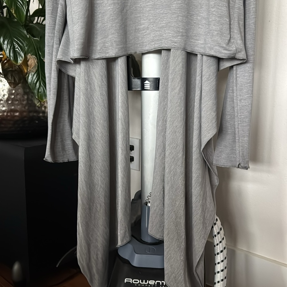 Patagonia Glorya Wrap Top/Blouse/Shirt Sz L Gray Long Sleeve - Picture 10 of 10